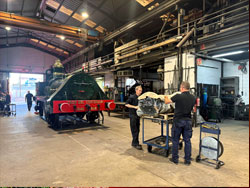 La Matar� vuelve a llenar de vapor el Museu del Ferrocarril de Catalunya