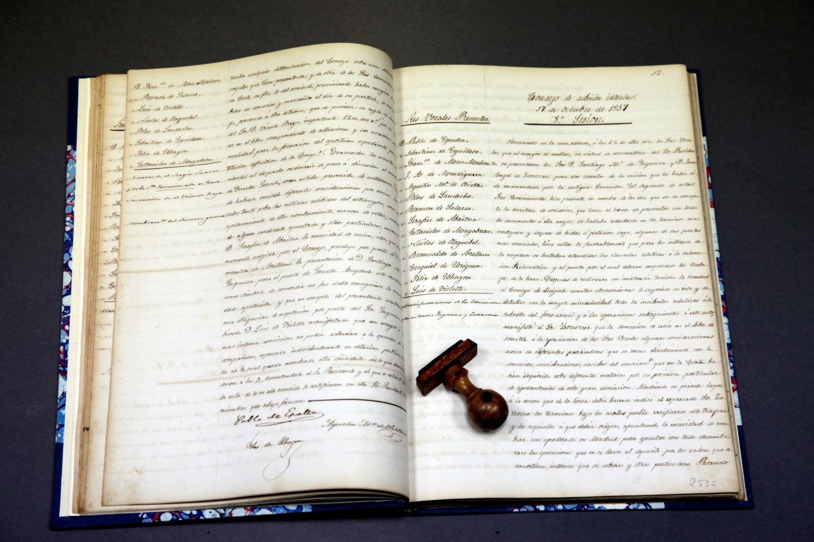 Libros de actas de antiguas compaas ferroviarias