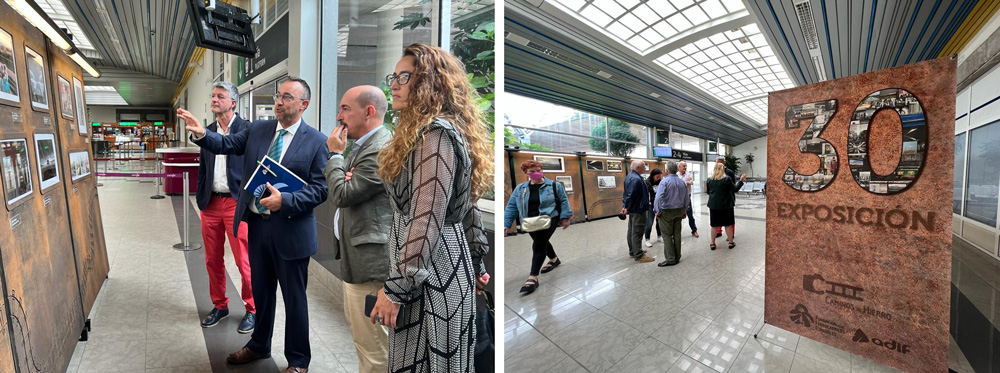 Llega a la estacin de Santander la exposicin itinerante del concurso fotogrfico Caminos de Hierro