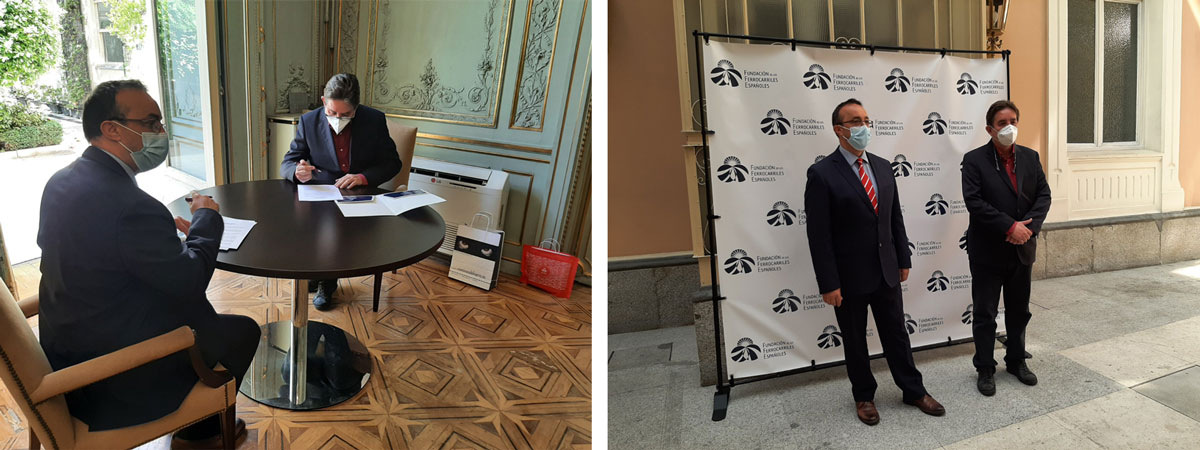 La Fundacin y el Instituto Cervantes han firmado un protocolo de actuacin para promover la cultura ferroviaria