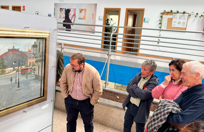 Inaugurada la exposicin RailArte - Viajar con la imaginacin en el C.C. Carril del Conde