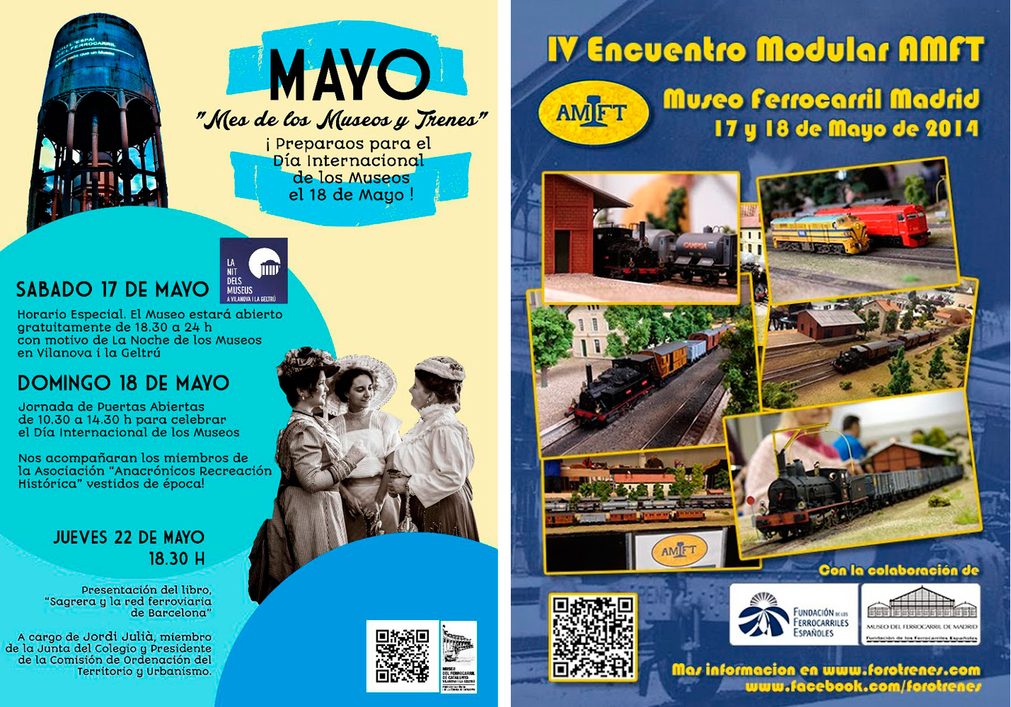 Los Museos del Ferrocarril celebran su Da Internacional el domingo 18 de mayo 