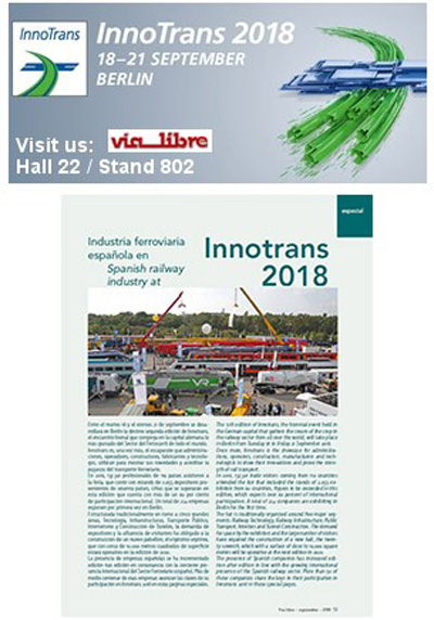 La revista Va Libre en Innotrans 2018