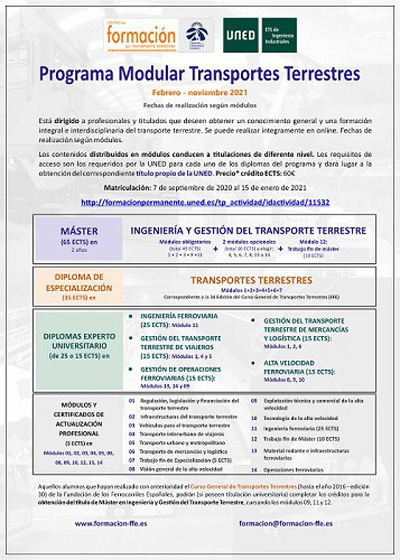 Convocado el 35 Curso de Transportes