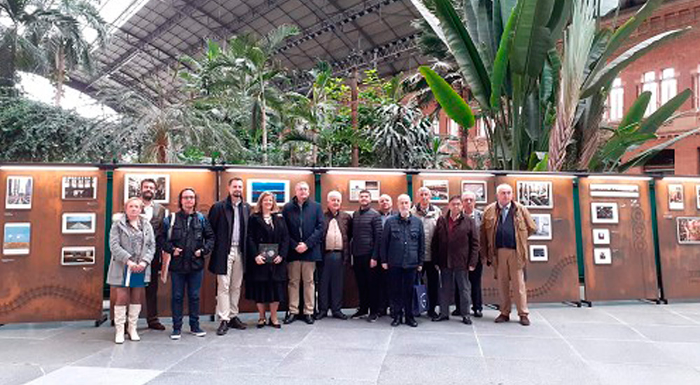 La estacin de Madrid Puerta de Atocha, destino final de la 30 exposicin fotogrfica internacional Caminos de Hierro