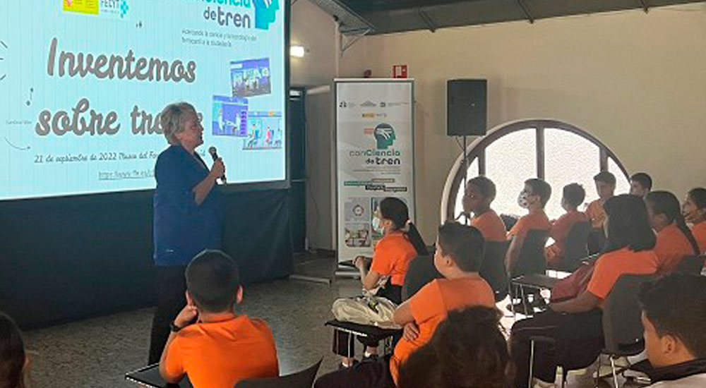 Un encuentro con escolares cierra la primera fase del proyecto conCiencia de Tren