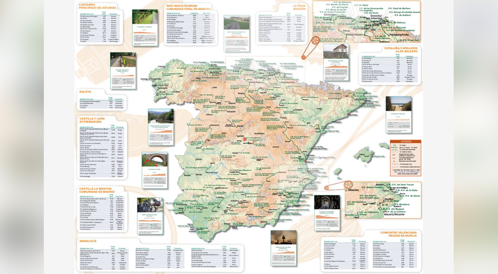 Nuevo folleto de Vías Verdes a gran escala, en colaboración con IGN-CNIG Nuevo folleto de Vías Verdes a gran escala, en colaboración con IGN-CNIG