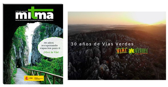 Un nmero monogrfico de la revista Mitma y un vdeo conmemoran los 30 aos de las Vas Verdes