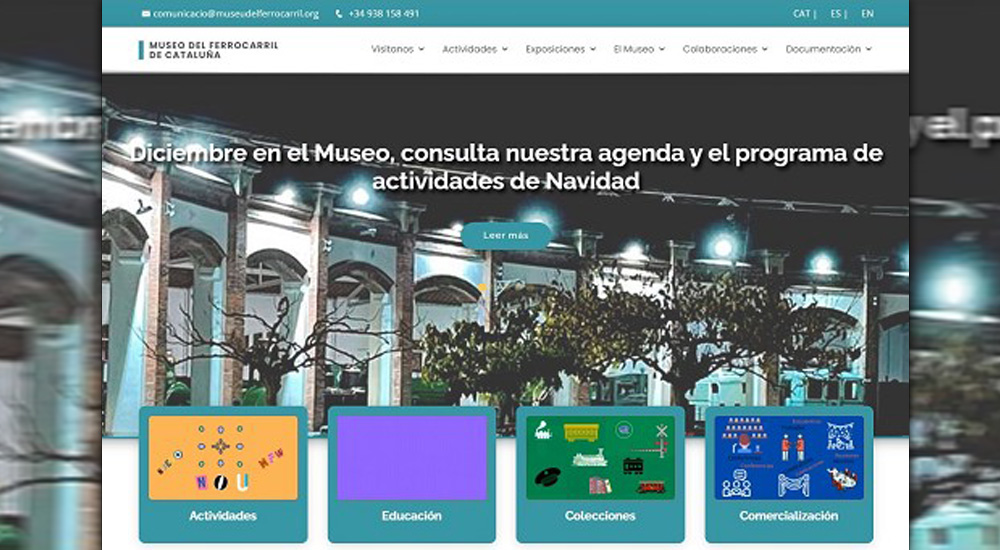 El Museo del Ferrocarril de Catalua estrena nueva web
