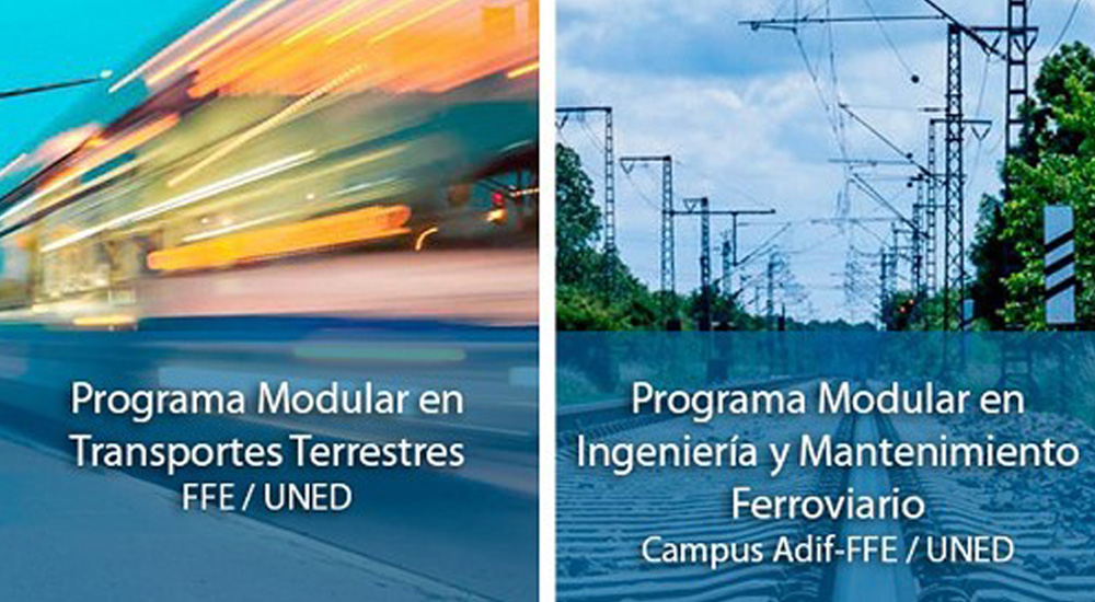 La Fundacin y la UNED impulsan la formacin ferroviaria con cursos especializados sobre transportes terrestres e ingeniera y mantenimiento ferroviario
