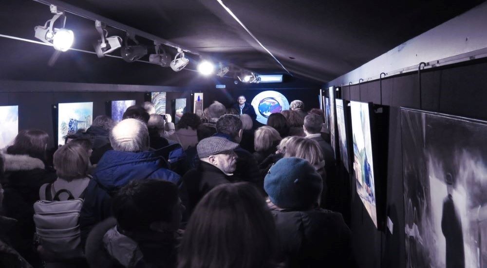 Exposicin Pintores al tren!, del Colectivo Vettonia, en el Museo del Ferrocarril de Madrid