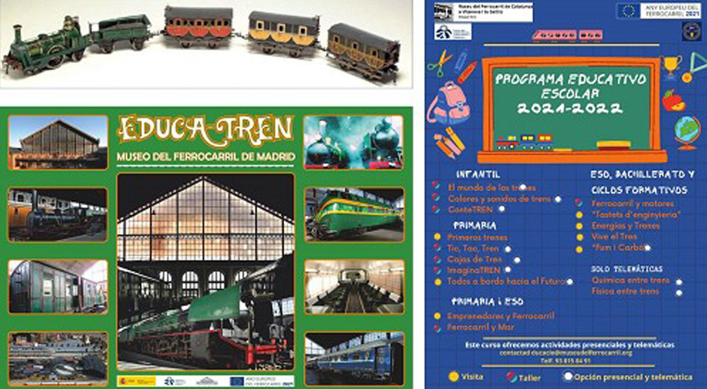Los Museos del Ferrocarril de Madrid y Catalua lanzan su programa educativo para el curso 2021-2022