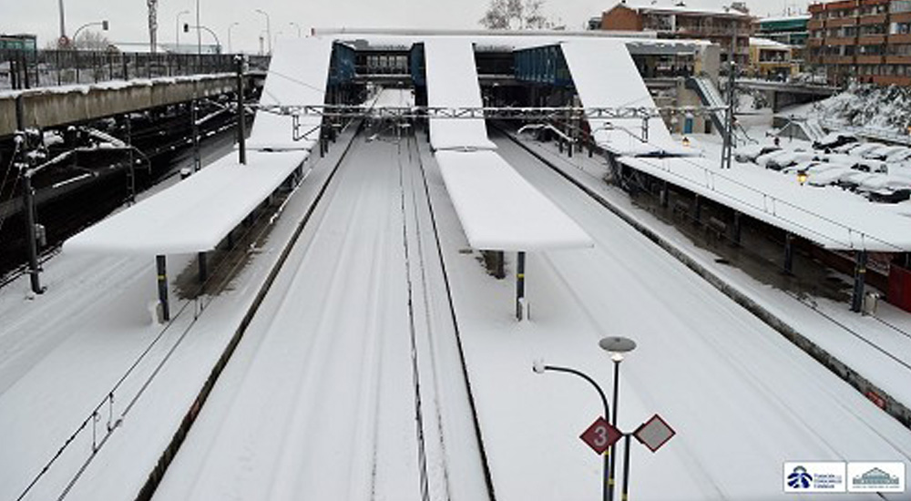 Trenes y nieve, imgenes para la historia