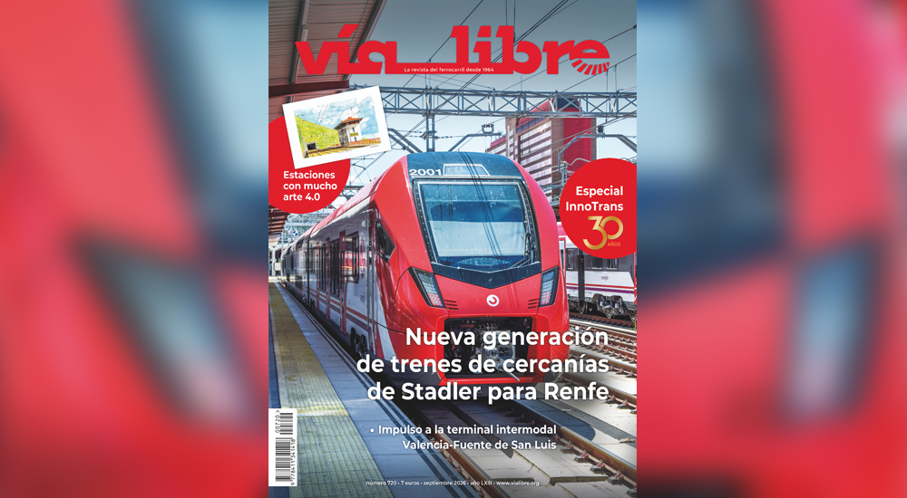 Los nuevos trenes de Cercan�as de Renfe, portada de 'V�a Libre' en septiembre