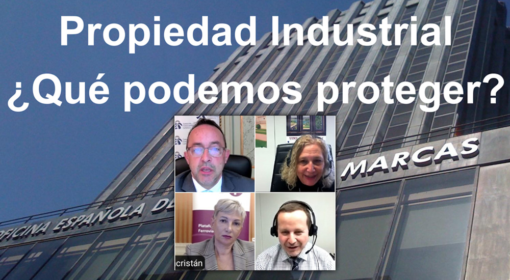 Celebrado el Webinario de la PTFE-FFE sobre la Propiedad Industrial en las Pymes del Sector Ferroviario
