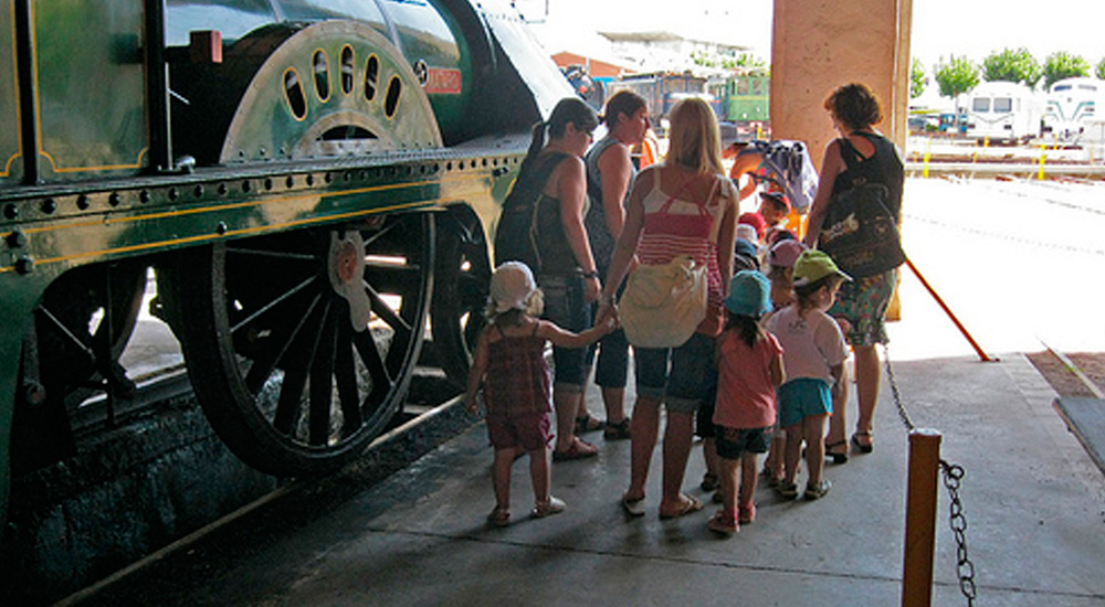 El Museo del Ferrocarrill de  Catalua en el verano!