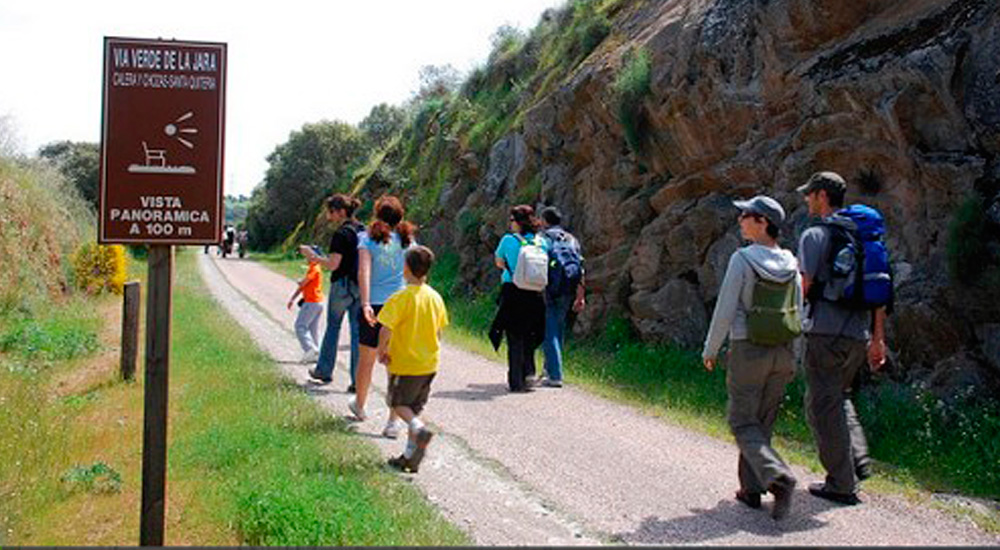 Da Nacional de las Vas Verdes: excursin Va Verde de la Jara 