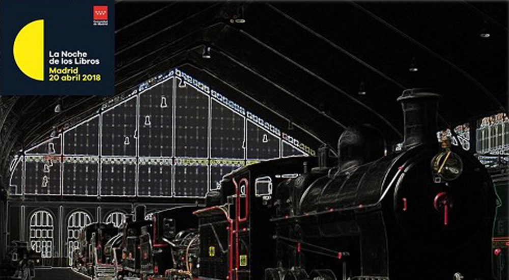 Noche de los libros en el Museo del Ferrocarril de Madrid