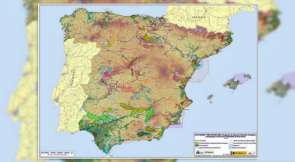 Ms del 90% de las Vas Verdes de Espaa cuentan con Espacios Naturales Protegidos