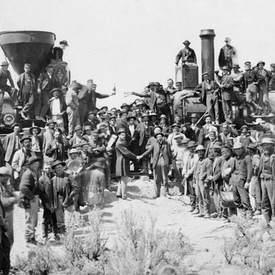 El ferrocarril transcontinental en Estados Unidos